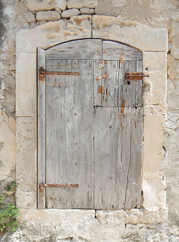 ancient very old rustic damaged door 9