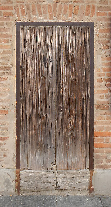 very ruined wood door 4