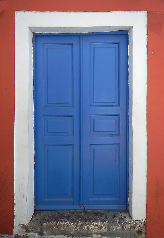 blue storic greek door 2