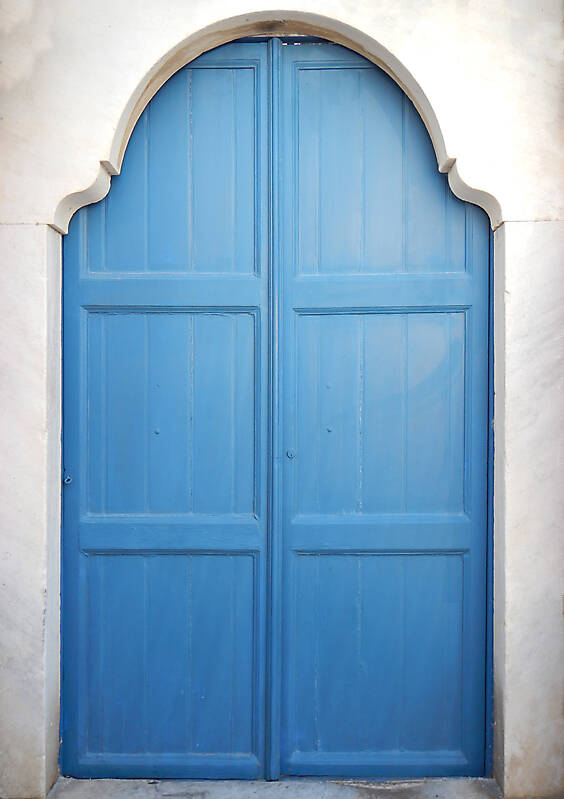 blue storic greek door 1