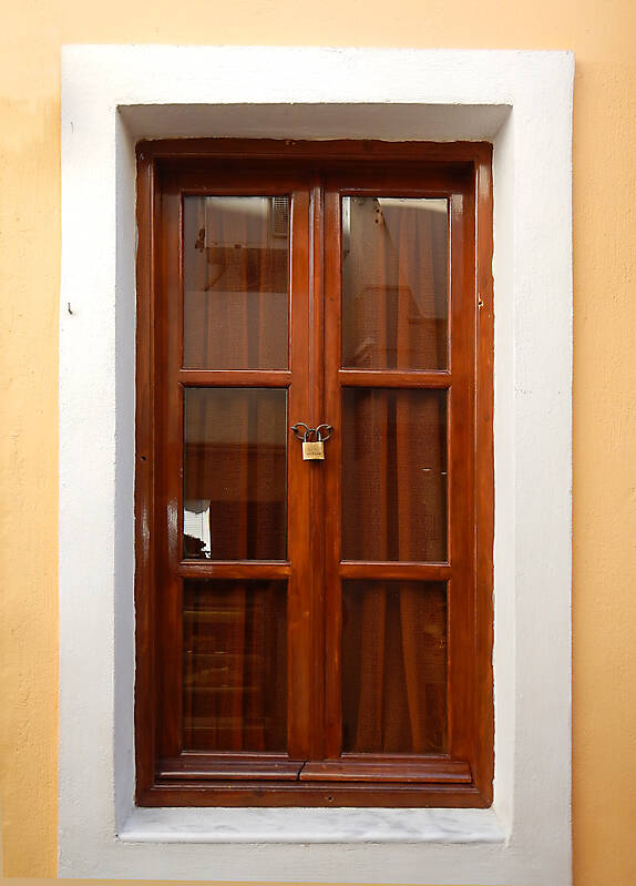 wood window italian style