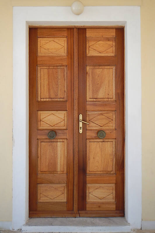 old clean decorated wood door 15