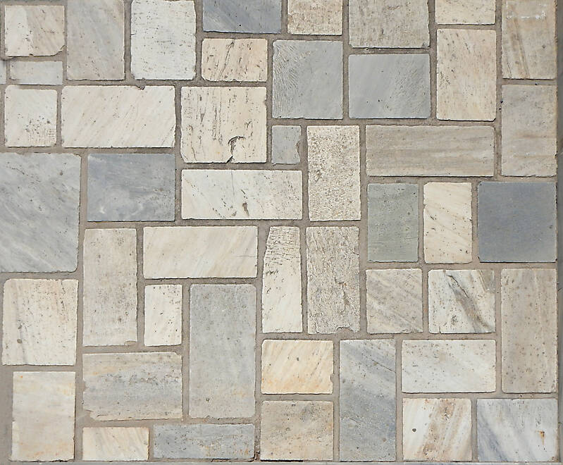 irregular tiles various colors